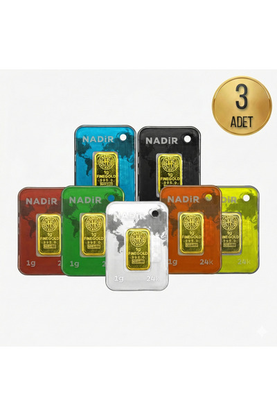 Nadir Gold 1 Gram Külçe Altın (3 adet) 995 Saflık Sertifikalı
