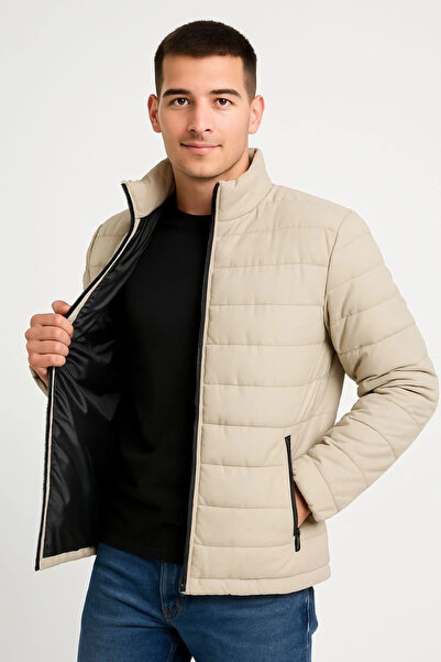 Vogue Erkek Bomber Mont Ceket – Su İtici Kumaş, Kapitone Astarlı, Fermuarlı, ...