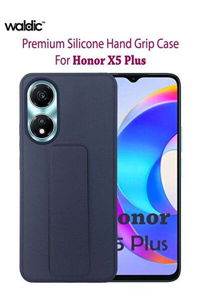Generic Honor X5 Plus HAND HOLDER Silicone Protective Back Case Cover - Dark ...