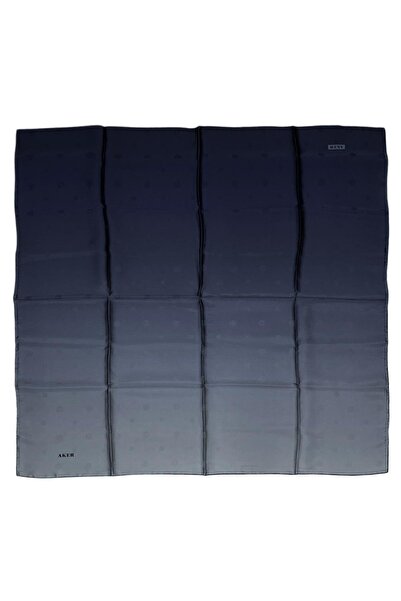 Aker Μεταξωτό Φουλάρι - 7656703-327 Ναυτικό Μπλε Σούρα