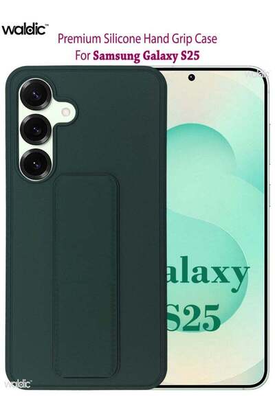 Generic Samsung Galaxy S25 HAND HOLDER Premium Silicone Protective Back Case ...