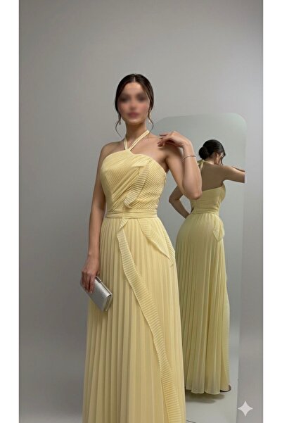 hind fashion فستان ليموني ناعم انيق