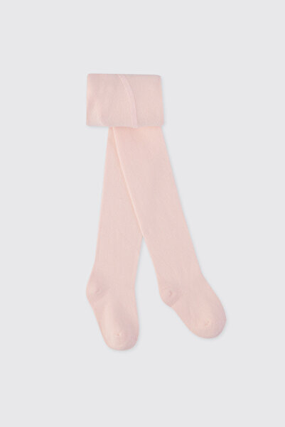 Panço Kız Bebek Pamuklu Pembe Külotlu Çorap