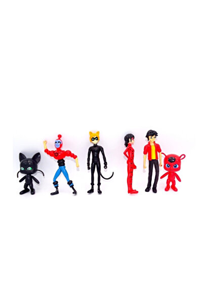 Miraculous Set 6 Figurine Miraculous, 6cm
