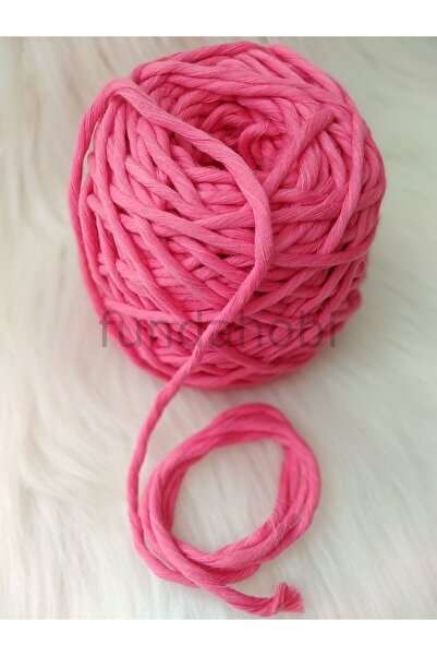 fundahobi Scissorable Cotton Macrame Cord 3mm Pink