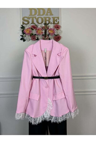 Universal Lace Blazer - Rose