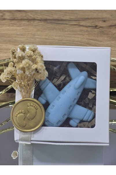 kasa Lumanarilor Set 20 buc , Marturii Botez Lumanare Avion