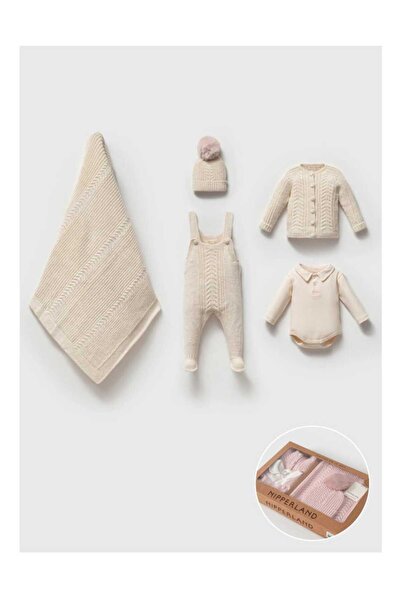 Nipperland Unisex 0-3 Months Aran Haired Overalls Set of 5