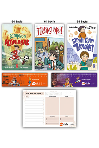 Timaş Çocuk Tersine Okul - Şampiyon Altın Ayak - Şimdi Oyun Zamanı Set - Hedi...