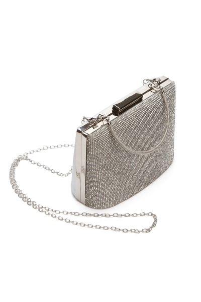 La Vivien Women's Stylish Stone Chain Strap Evening Dress Bag