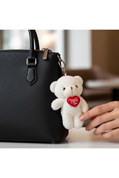 GIG Heart Plush Teddy Bear Bag Charm Accessory