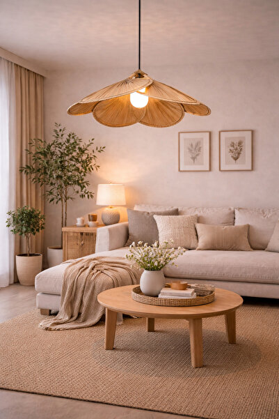 Forever Aydınlatma FRV-82 Modern Bambu, Model Yatak Odası, Salon, Mutfak Otur...