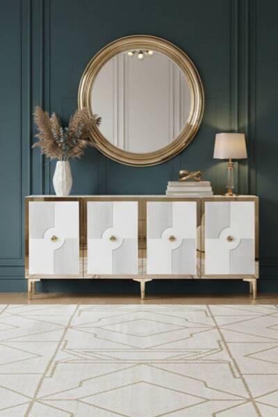 YUMEDİ DESİGN KA1811BG - TEMTEM KONSOL ,TV SEHPASI , ÇOK AMAÇLI DOLAP, KAHVE ...