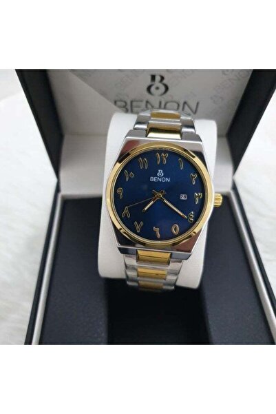 benon Men's Wristwatch with Arabic Numbers, Waterproof, Modern Design