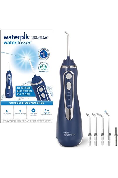 Waterpik Advanced Kablosuz Ağız Duşu, Precision Pulse Teknolojisiyle Plak Tem...