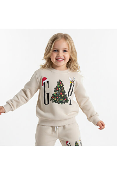 MİLAYS LİFE HOME COLLECTİON Girl's 3-Thread 100% Cotton Thick Combed Cotton C...