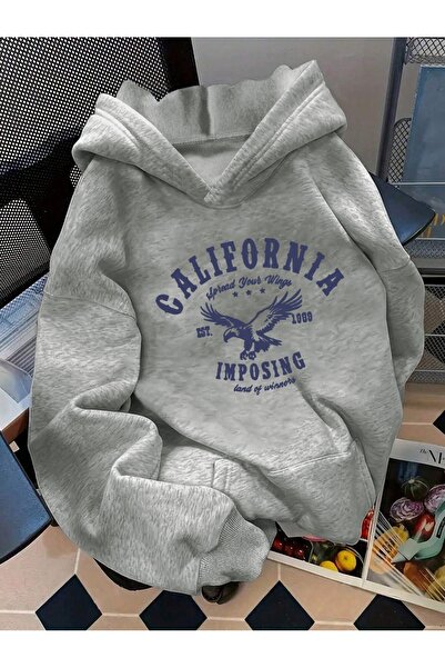 Deocept California Los Angeles Printed Oversize Unisex Women/Men Hooded Sweat...