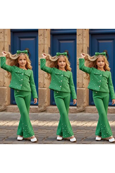 Bisahane Κοριτσίστικο Παντελόνι, Σετ Μπουφάν, Δώρο με Πόρπη