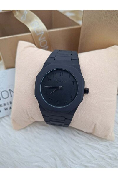 benon Men's Carbon Watch with Arabic Numbers