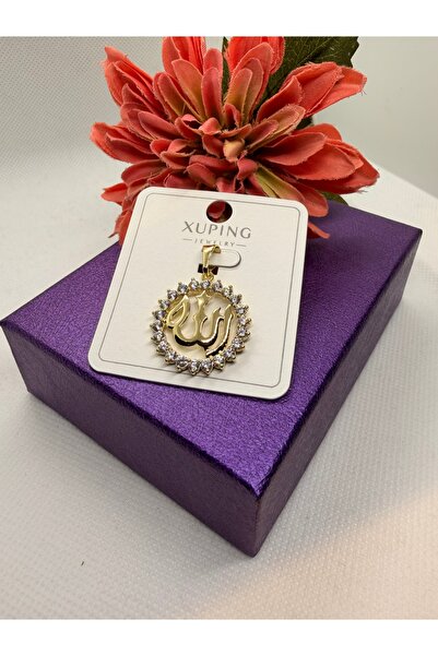 XUPING JEWELRY KUYUMCU SERİ ZİRKON TAŞLI ALLAH YAZILI KOLYE UCU