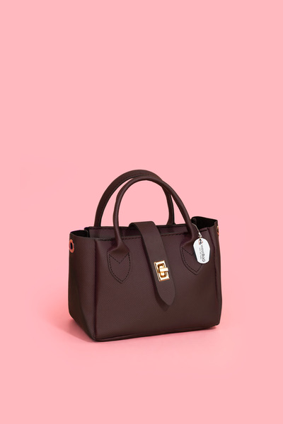 westbag Women's Faux Leather Textured Small Size Hand and Shoulder Bag with Z...