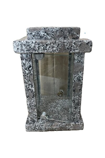 OEM Chestnut Granite Lantern, 13 x 14 x 23 cm (for Cemetery)