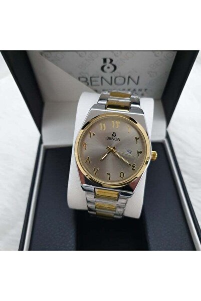 benon Men's Wristwatch with Arabic Numbers, Waterproof, Modern, High Quality