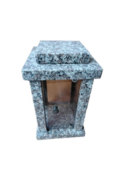 OEM Felinar din granit G644 - Maro, 13 x 14 x 23 cm