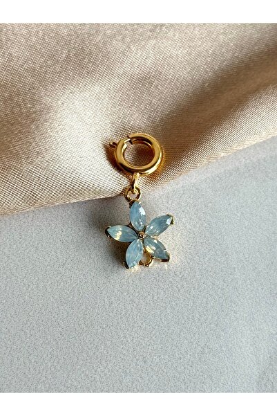 Nour Co Charm Ucu Kolye ve Bileklik Ucu Mavi Lotus