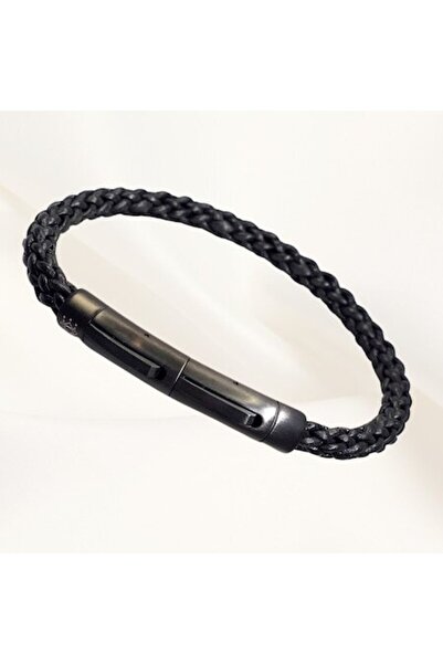 Joliesse Diamonds Bratara din piele naturala neagra Discret Noir, Joliesse Di...