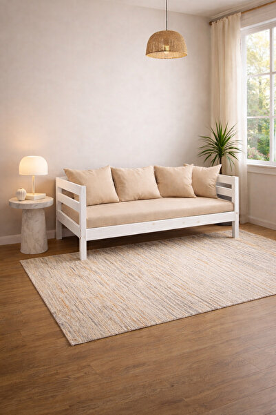 Faev Masif Ahşap Sedir Kanepe 90x190 cm (iç Ölçü) Mindersiz İç ve Dış Mekan U...