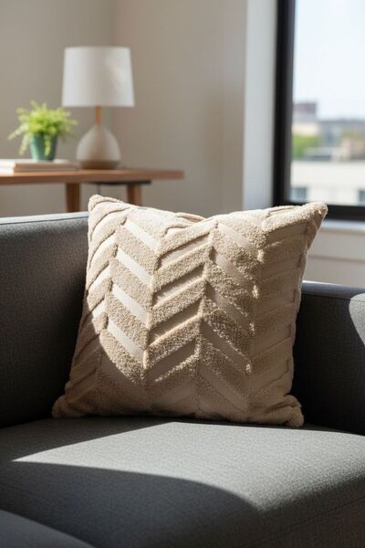 ŞENER HOME Wellsoft Double-Sided Throw Pillow Cover Brown