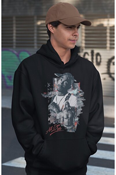 SEVBANO توباك شاكور رابر مطبوع هودي للجنسين قصة فضفاضة 2Pac Singer