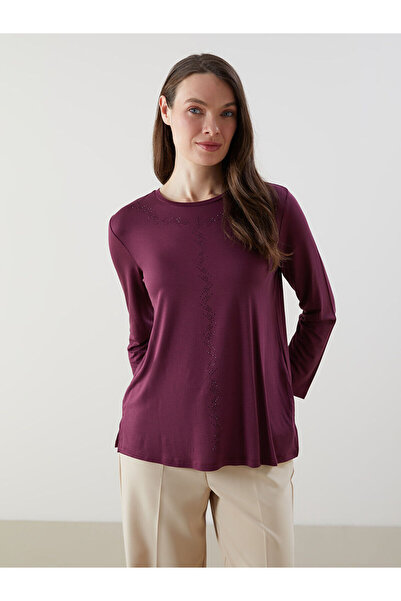 LC Waikiki LCW Grace Bisiklet Yaka Taşlı Kadın Bluz (S5)