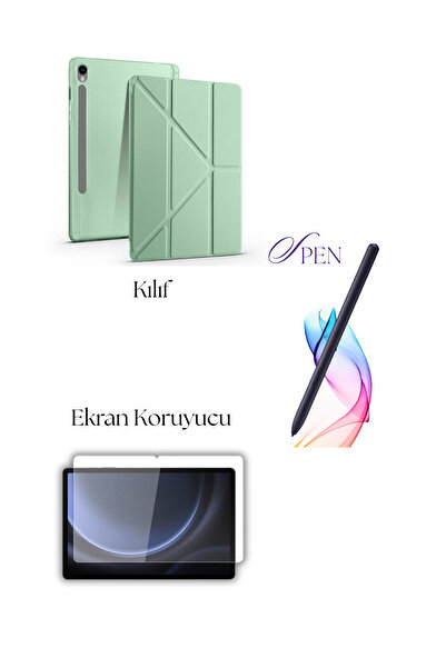 Fuchsia Tablet Case Compatible with Galaxy Tab S9 / S9 Fe, S Pen Tablet Stylu...