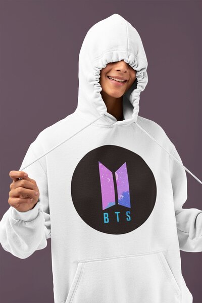 SEVBANO هودي فرقة موسيقية قصة فضفاضة من BTS مطبوع للجنسين