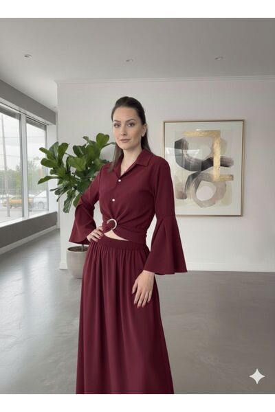 SALTİX Lacing Detail Design Shirt