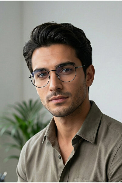 TARSS Hector Metal Hexagonal Mavi Işık Gözlüğü