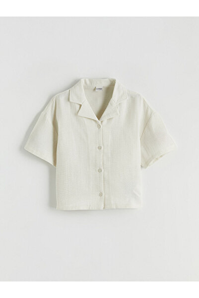 LC Waikiki Basic Girls' Muslin Shirt and Pants