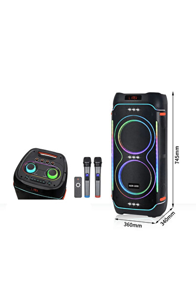 OEM JRH Party3000 Portable Speaker – 800W, 2 12” Speakers, Full Dynamic LED, ...