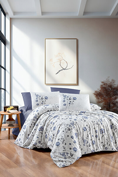 First Choice طقم غطاء لحاف مزدوج من نانسي مصنوع من القطن بنسبة 100%، 150 TC (...