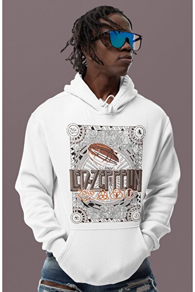 SEVBANO هودي ليد زيبلين روك ميتال ميوزيك جروب مطبوع للجنسين قصة فضفاضة