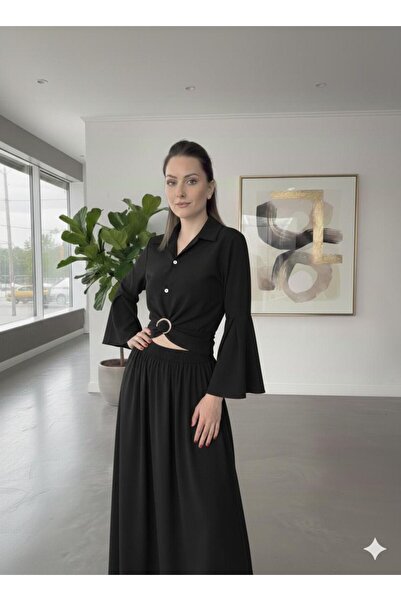 SALTİX Lacing Detail Design Shirt