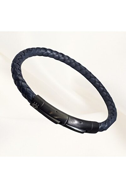 Joliesse Diamonds Bratara barbati, Navy Obsidian, Joliesse Diamonds, piele na...