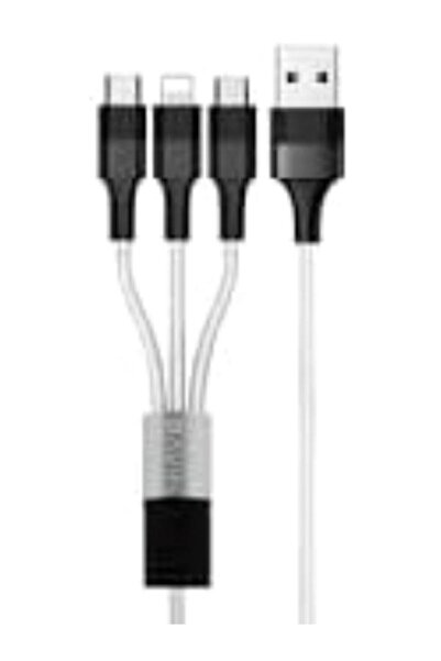 Bavin كابل شحن USB ثلاثي في ​​واحد، تصميم متعدد المنافذ، CB-163