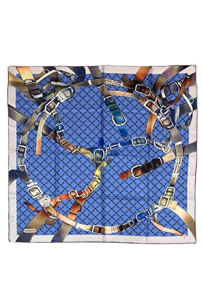 Cacharel mătase Eșarfă Twill - 8938313-921 Albastru Denim