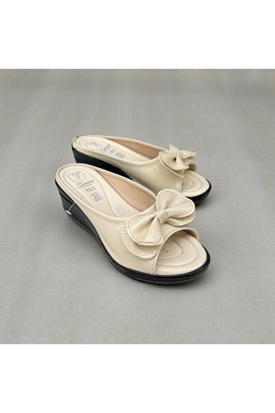 Daye Γυναικείες παντόφλες με φιόγκο και τακούνι