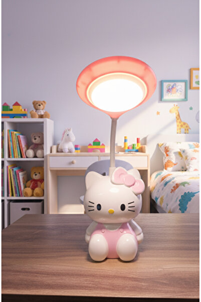 Home Hello Kitty Sevimli Masa Lambası Şarjlı-Kablosuz