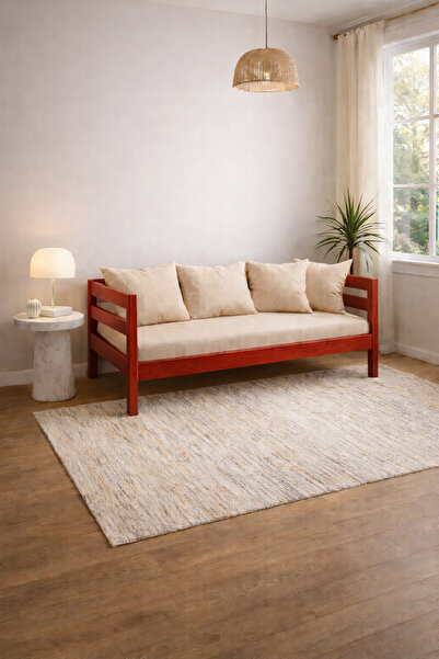 Faev Masif Ahşap Sedir Kanepe 90x190 cm (iç Ölçü) Mindersiz İç ve Dış Mekan U...