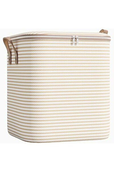 DAMUR Storage Box with Zipper, Foldable, Reinforced Handle, Durable Zipper, f...